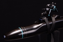 Nigerian Ebony Native American Flute, Minor, Mid G-4, #G33F